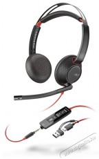 HP Poly BW 5220 USB-C HS+USB-C/A Fejhallgat&oacute; Audio-Video / Hifi / Multim&eacute;dia - F&uuml;l &eacute;s Fejhallgat&oacute;k - Fejhallgat&oacute; mikrofonnal / headset - 529543