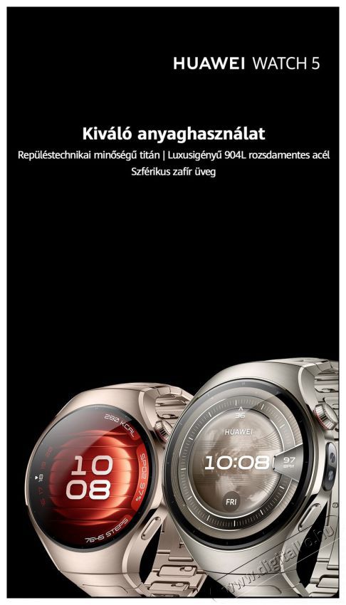 Huawei Watch 5 46 mm Purple Mobil / Kommunik&aacute;ci&oacute; / Smart - Okos eszk&ouml;z - Okos&oacute;ra - 527326