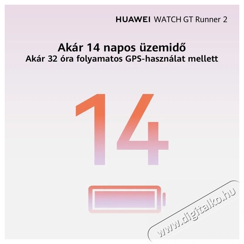 Huawei Huawei Watch GT Runner 2 Dawn Orange Mobil / Kommunik&aacute;ci&oacute; / Smart - Okos eszk&ouml;z - Okos&oacute;ra - 537879