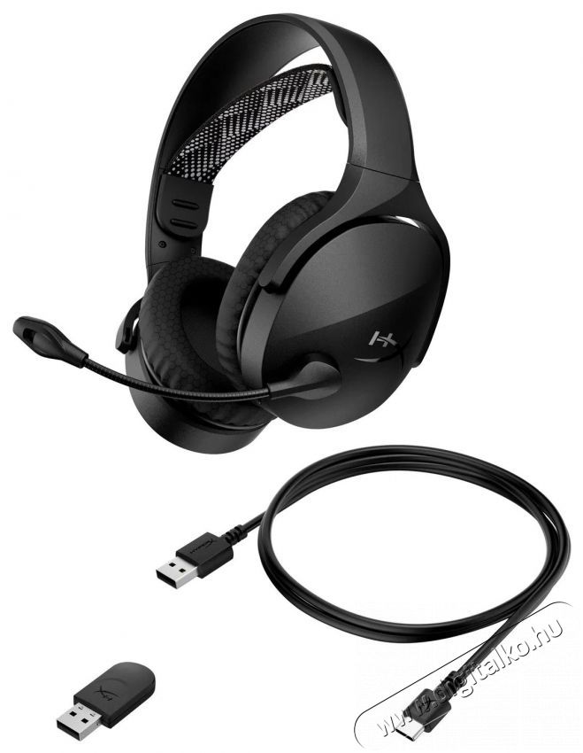 HyperX Cloud Jet Dual Wireless Gaming Headset Black Audio-Video / Hifi / Multim&eacute;dia - F&uuml;l &eacute;s Fejhallgat&oacute;k - Fejhallgat&oacute; mikrofonnal / headset - 509967