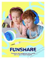 iClever BTH18 Blue Audio-Video / Hifi / Multim&eacute;dia - F&uuml;l &eacute;s Fejhallgat&oacute;k - Fejhallgat&oacute; - 518789