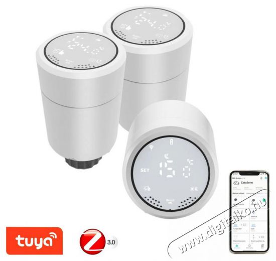 IMMAX NEO Smart Zigbee termoszt&aacute;tfej 3x H&aacute;ztart&aacute;s / Otthon / K&uuml;lt&eacute;r - Okos otthon - Termoszt&aacute;t - 508169