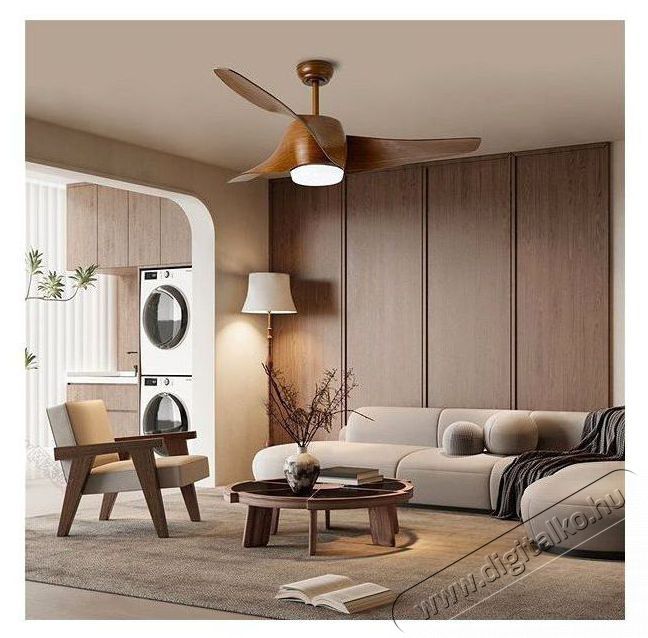 IMMAX NEO LITE WAVE Smart LED ventil&aacute;toros l&aacute;mpa, Tuya WiFi, fa dekor H&aacute;ztart&aacute;s / Otthon / K&uuml;lt&eacute;r - Vil&aacute;g&iacute;t&aacute;s / elektromoss&aacute;g - Fali / mennyezeti l&aacute;mpa - 511997