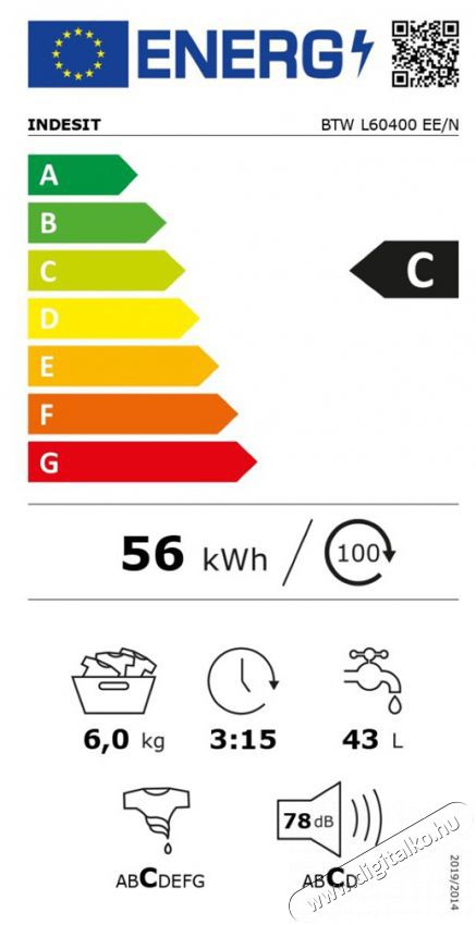 Indesit BTW L60400 EE/N fel&uuml;lt&ouml;ltős mos&oacute;g&eacute;p H&aacute;ztart&aacute;s / Otthon / K&uuml;lt&eacute;r - Mos&oacute;g&eacute;p / sz&aacute;r&iacute;t&oacute;g&eacute;p - Fel&uuml;lt&ouml;ltős mos&oacute;g&eacute;p - 399345
