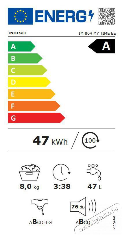 Indesit IM 864 MY TIME EE el&ouml;lt&ouml;ltős mos&oacute;g&eacute;p H&aacute;ztart&aacute;s / Otthon / K&uuml;lt&eacute;r - Mos&oacute;g&eacute;p / sz&aacute;r&iacute;t&oacute;g&eacute;p - El&ouml;lt&ouml;ltős norm&aacute;l (60cm-ig) mos&oacute;g&eacute;p - 505155