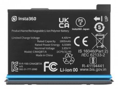 Insta360 X3 1800mAh kamera akkumulátor Akkuk és töltők - Li-ion akkumulátor és töltő (gyári) - Akku - 514554