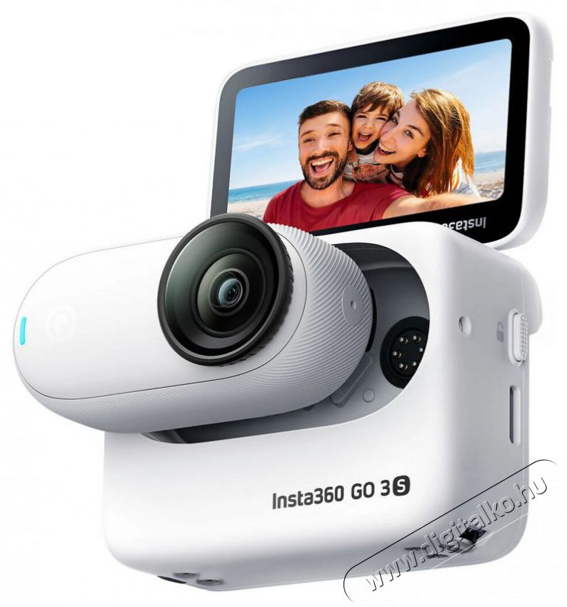 Insta360 GO 3S 128GB feh&eacute;r sportkamera F&eacute;nyk&eacute;pezőg&eacute;p / kamera - Sport kamera - 4K felbont&aacute;s&uacute; - 514320