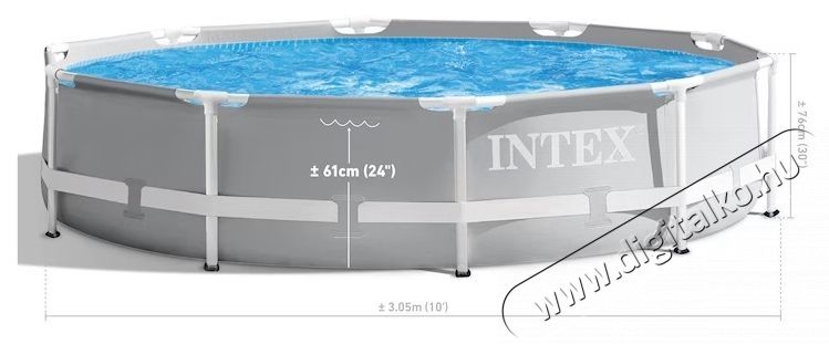 Intex Prism Frame 26700NP medence, 3,05 m x 76 cm H&aacute;ztart&aacute;s / Otthon / K&uuml;lt&eacute;r - J&aacute;t&eacute;k / Sport - V&iacute;zi j&aacute;t&eacute;k - 537668