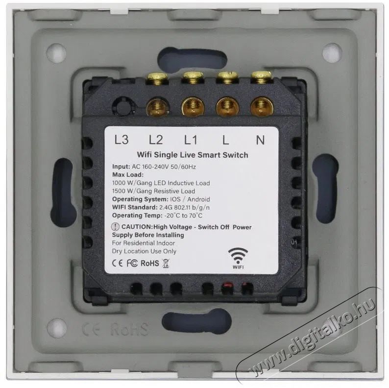 iQtech Millennium, Zigbee 2x NoN kapcsol&oacute; Smartlife, fekete H&aacute;ztart&aacute;s / Otthon / K&uuml;lt&eacute;r - Egy&eacute;b h&aacute;ztart&aacute;si term&eacute;k - 522167