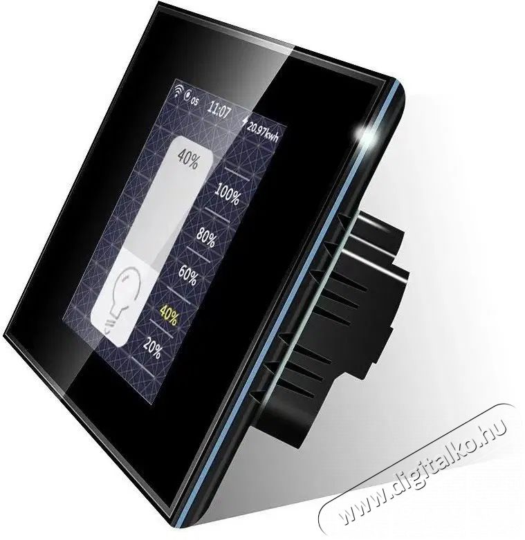 iQtech Millennium L8HSTYB, Wi-Fi Smartlife multifunkci&oacute;s kapcsol&oacute;, fekete H&aacute;ztart&aacute;s / Otthon / K&uuml;lt&eacute;r - Egy&eacute;b h&aacute;ztart&aacute;si term&eacute;k - 522162