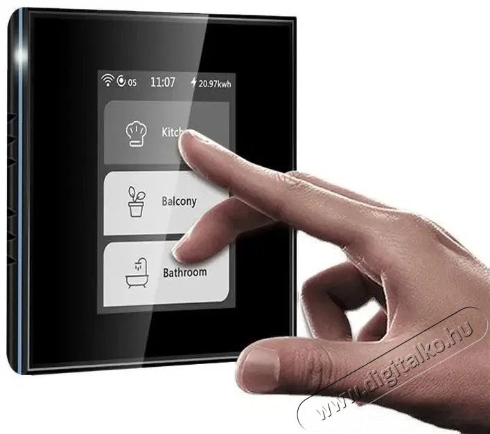 iQtech Millennium L8HSTYB, Wi-Fi Smartlife multifunkci&oacute;s kapcsol&oacute;, fekete H&aacute;ztart&aacute;s / Otthon / K&uuml;lt&eacute;r - Egy&eacute;b h&aacute;ztart&aacute;si term&eacute;k - 522162