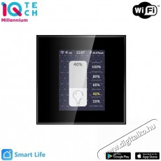 iQtech Millennium L8HSTYB, Wi-Fi Smartlife multifunkci&oacute;s kapcsol&oacute;, fekete H&aacute;ztart&aacute;s / Otthon / K&uuml;lt&eacute;r - Egy&eacute;b h&aacute;ztart&aacute;si term&eacute;k - 522162