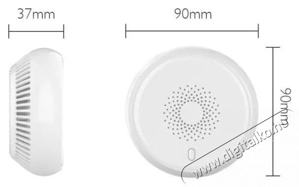 iQtech Smartlife SS03 Zigbee F&uuml;st&eacute;rz&eacute;kelő, Zigbee 3.0 H&aacute;ztart&aacute;s / Otthon / K&uuml;lt&eacute;r - Biztons&aacute;gtechnika - F&uuml;st- &eacute;s sz&eacute;n-monoxid &eacute;rz&eacute;kelő - 519526