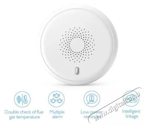 iQtech Smartlife SS03 Zigbee F&uuml;st&eacute;rz&eacute;kelő, Zigbee 3.0 H&aacute;ztart&aacute;s / Otthon / K&uuml;lt&eacute;r - Biztons&aacute;gtechnika - F&uuml;st- &eacute;s sz&eacute;n-monoxid &eacute;rz&eacute;kelő - 519526