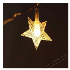 Iris Csillag alakú fix fényű/3m/meleg fehér/20db LED-es/3xAA elemes fénydekoráció Háztartás / Otthon / Kültér - Világítás / elektromosság - Led szalag / fényfüzér - 388993