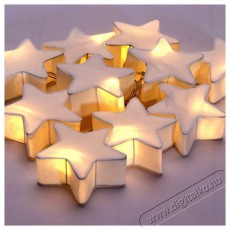 Iris Csillag alakú papír 160cm/meleg fehér/10db LED-es/2xAA elemes fénydekoráció Háztartás / Otthon / Kültér - Világítás / elektromosság - Hangulat teremtő világítás - 389021