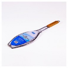 Iris KT-205 BBQ ovális grillrács halhoz 29cmx 13cm rácsfelület Háztartás / Otthon / Kültér - Kültér / kerti termék / grill - Kerti grill kiegészítő - 505105