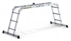 IRIS BEST DRABEST HOME 4x3 lépcsős univerzális alumínium létra, összecsukható, 150 kg teherbírás, DR-AL-DU-HOME-4X3 Háztartás / Otthon / Kültér - Kültér / kerti termék / grill - Létra - 507082