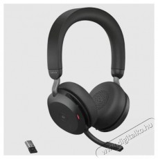 Jabra Evolve2 75 MS Stereo USB-C Black Audio-Video / Hifi / Multim&eacute;dia - F&uuml;l &eacute;s Fejhallgat&oacute;k - Fejhallgat&oacute; - 518801