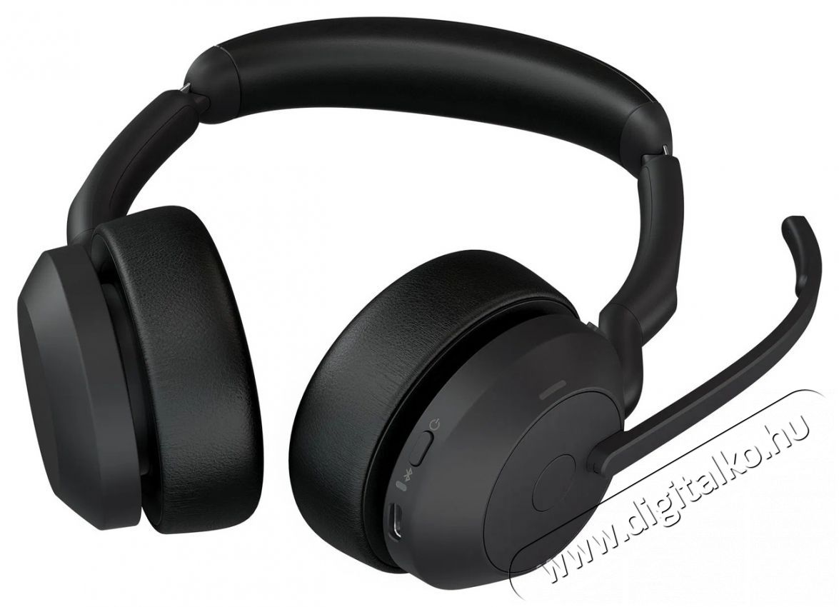 Jabra Evolve2 55, Link380/390c UC Stereo Audio-Video / Hifi / Multim&eacute;dia - F&uuml;l &eacute;s Fejhallgat&oacute;k - Fejhallgat&oacute; mikrofonnal / headset - 529608