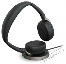 Jabra Evolve2 65 Flex, Link380/390a UC Stereo Audio-Video / Hifi / Multim&eacute;dia - F&uuml;l &eacute;s Fejhallgat&oacute;k - Fejhallgat&oacute; mikrofonnal / headset - 529610