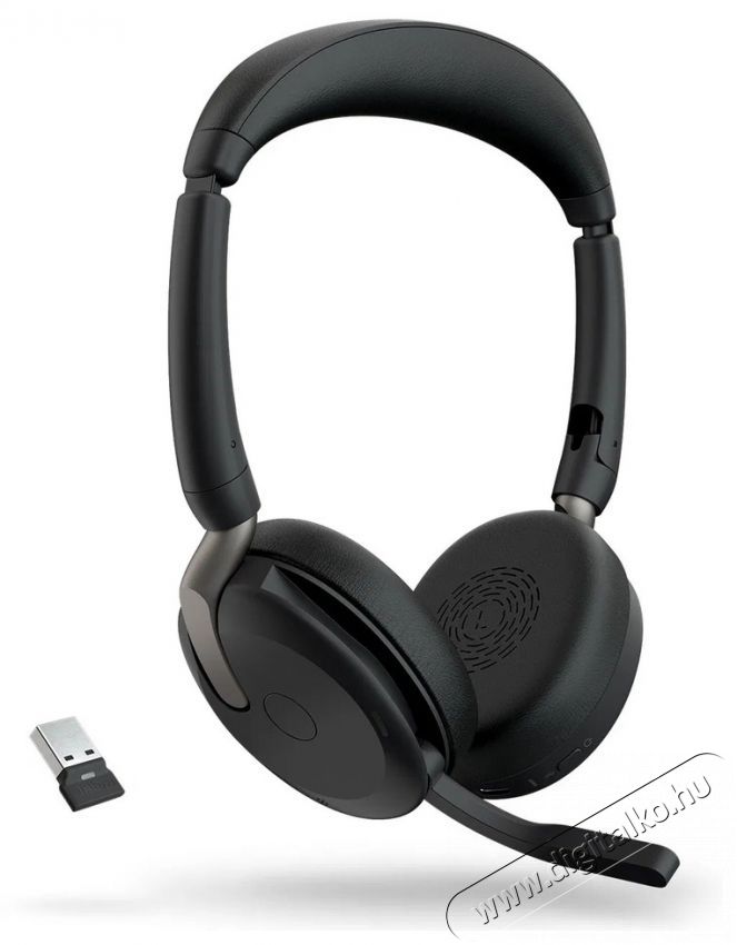 Jabra Evolve2 65 Flex, Link380/390a UC Stereo Audio-Video / Hifi / Multim&eacute;dia - F&uuml;l &eacute;s Fejhallgat&oacute;k - Fejhallgat&oacute; mikrofonnal / headset - 529610