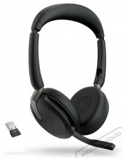 Jabra Evolve2 65 Flex, Link380/390a UC Stereo Audio-Video / Hifi / Multim&eacute;dia - F&uuml;l &eacute;s Fejhallgat&oacute;k - Fejhallgat&oacute; mikrofonnal / headset - 529610