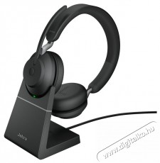 Jabra Evolve2 65, Link380/390a UC Stereo, Std Black Fejhallgat&oacute; Audio-Video / Hifi / Multim&eacute;dia - F&uuml;l &eacute;s Fejhallgat&oacute;k - Fejhallgat&oacute; mikrofonnal / headset - 529619