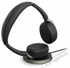 Jabra Evolve2 65 Flex, Link380/390c UC Stereo WLC Audio-Video / Hifi / Multim&eacute;dia - F&uuml;l &eacute;s Fejhallgat&oacute;k - Fejhallgat&oacute; mikrofonnal / headset - 529613