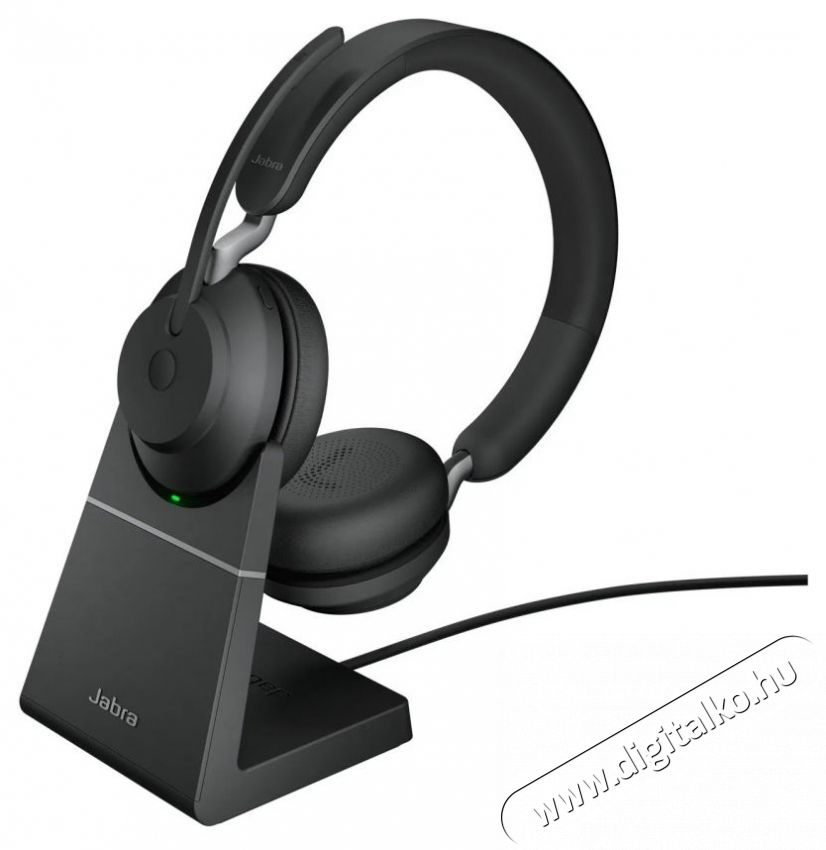 Jabra Evolve2 65, Link380/390c UC Stereo, Std Black Audio-Video / Hifi / Multim&eacute;dia - F&uuml;l &eacute;s Fejhallgat&oacute;k - Fejhallgat&oacute; mikrofonnal / headset - 529622