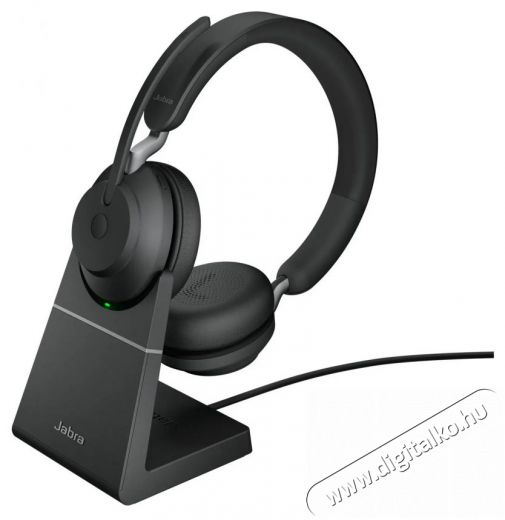 Jabra Evolve2 65, Link380/390c UC Stereo, Std Black Audio-Video / Hifi / Multim&eacute;dia - F&uuml;l &eacute;s Fejhallgat&oacute;k - Fejhallgat&oacute; mikrofonnal / headset - 529622