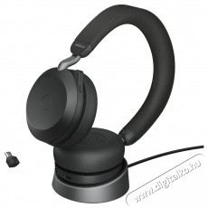 Jabra Evolve2 75, Link380/390c UC Stereo, Std Black Fejhallgat&oacute; Audio-Video / Hifi / Multim&eacute;dia - F&uuml;l &eacute;s Fejhallgat&oacute;k - Fejhallgat&oacute; mikrofonnal / headset - 529628