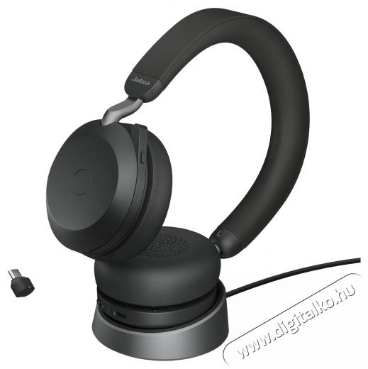 Jabra Evolve2 75, Link380/390c UC Stereo, Std Black Fejhallgat&oacute; Audio-Video / Hifi / Multim&eacute;dia - F&uuml;l &eacute;s Fejhallgat&oacute;k - Fejhallgat&oacute; mikrofonnal / headset - 529628