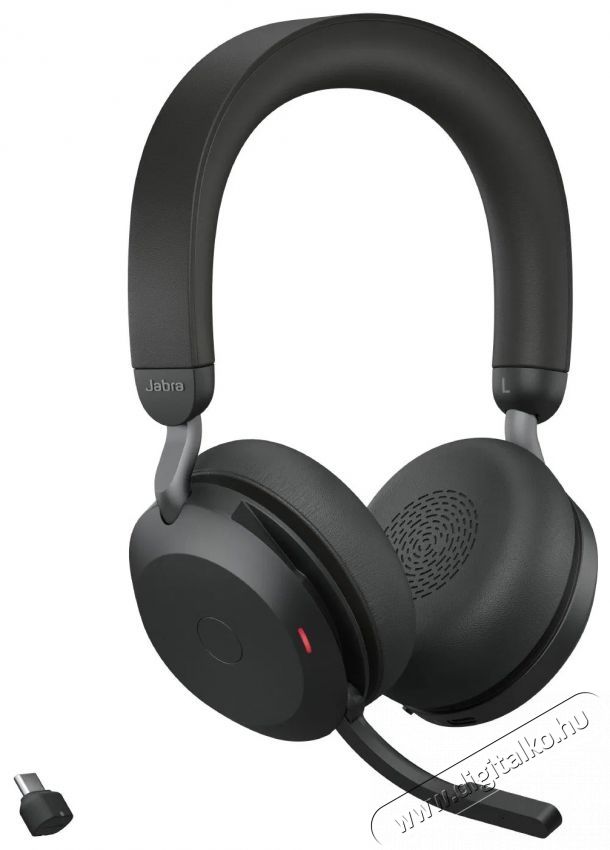 Jabra Evolve2 75, Link380/390c UC Stereo, Std Black Fejhallgat&oacute; Audio-Video / Hifi / Multim&eacute;dia - F&uuml;l &eacute;s Fejhallgat&oacute;k - Fejhallgat&oacute; mikrofonnal / headset - 529628