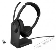 Jabra Evolve2 55, Link380/390a UC Stereo Stand Audio-Video / Hifi / Multim&eacute;dia - F&uuml;l &eacute;s Fejhallgat&oacute;k - Fejhallgat&oacute; mikrofonnal / headset - 529606