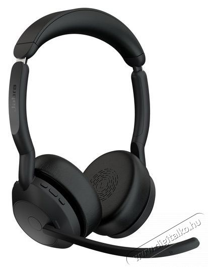 Jabra Evolve2 55, Link380/390a UC Stereo Stand Audio-Video / Hifi / Multim&eacute;dia - F&uuml;l &eacute;s Fejhallgat&oacute;k - Fejhallgat&oacute; mikrofonnal / headset - 529606