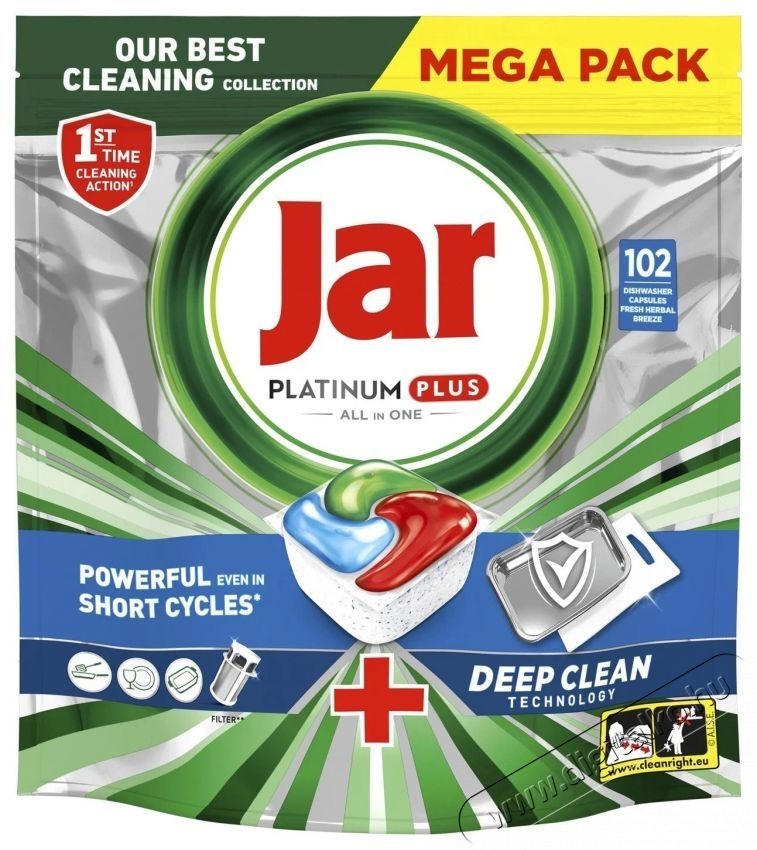 Jar Platinum Plus Deep Clean, 102 db H&aacute;ztart&aacute;s / Otthon / K&uuml;lt&eacute;r - Tiszt&iacute;t&oacute; / mos&oacute; - Tiszt&iacute;t&oacute;szer - 537882