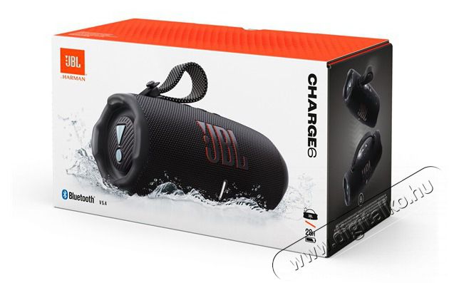 JBL Charge 6 Bluetooth hangsz&oacute;r&oacute; fekete Audio-Video / Hifi / Multim&eacute;dia - Hordozhat&oacute;, vezet&eacute;k n&eacute;lk&uuml;li / bluetooth hangsug&aacute;rz&oacute; - Hordozhat&oacute;, vezet&eacute;k n&eacute;lk&uuml;li / bluetooth hangsug&aacute;rz&oacute; - 505167