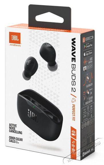 JBL Wave Buds 2 True Wireless Bluetooth akt&iacute;v zajszűrős fekete f&uuml;lhallgat&oacute; Audio-Video / Hifi / Multim&eacute;dia - F&uuml;l &eacute;s Fejhallgat&oacute;k - F&uuml;lhallgat&oacute; - 514614