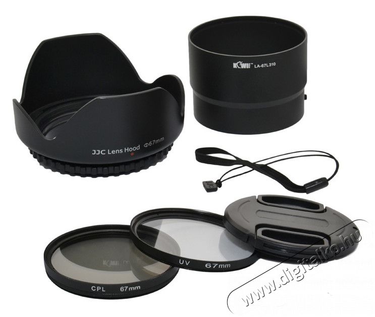 JJC Napellenző, adapter, szűrők&eacute;szlet Nikon L310/L120-hoz 67mm Fot&oacute;-Vide&oacute; kieg&eacute;sz&iacute;tők - Szűrő - Szűrő k&eacute;szlet - 273909