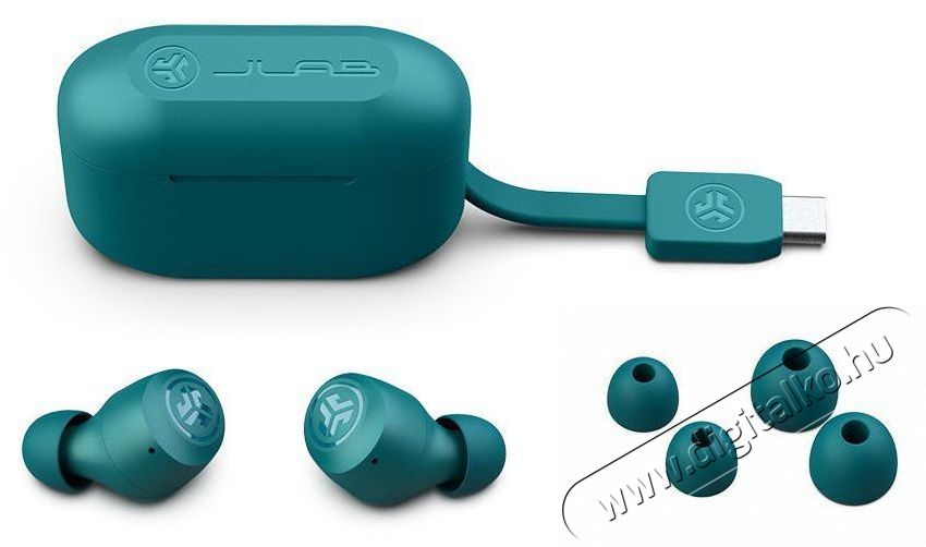 JLAB Go Pop+ True Wireless Earbuds Teal Audio-Video / Hifi / Multim&eacute;dia - F&uuml;l &eacute;s Fejhallgat&oacute;k - F&uuml;lhallgat&oacute; - 510084