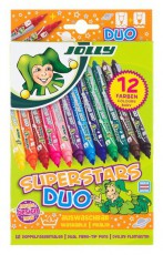 JOLLY Superstars Duo 12 darabos kétvégű filctoll készlet Háztartás / Otthon / Kültér - Játék / Sport - Kiegészítő - 518047