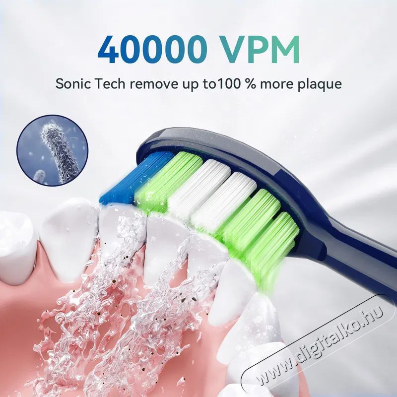 JTF P200 Blue, utaz&oacute;tok, 6 db p&oacute;tfej Elektromos fogkefe Sz&eacute;ps&eacute;g&aacute;pol&aacute;s / Eg&eacute;szs&eacute;g - Sz&aacute;j / fog &aacute;pol&aacute;s - Elektromos fogkefe - 525067