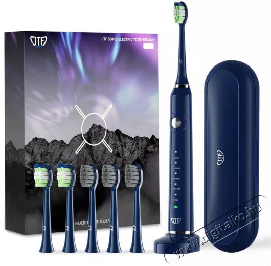 JTF P200 Blue, utaz&oacute;tok, 6 db p&oacute;tfej Elektromos fogkefe Sz&eacute;ps&eacute;g&aacute;pol&aacute;s / Eg&eacute;szs&eacute;g - Sz&aacute;j / fog &aacute;pol&aacute;s - Elektromos fogkefe - 525067