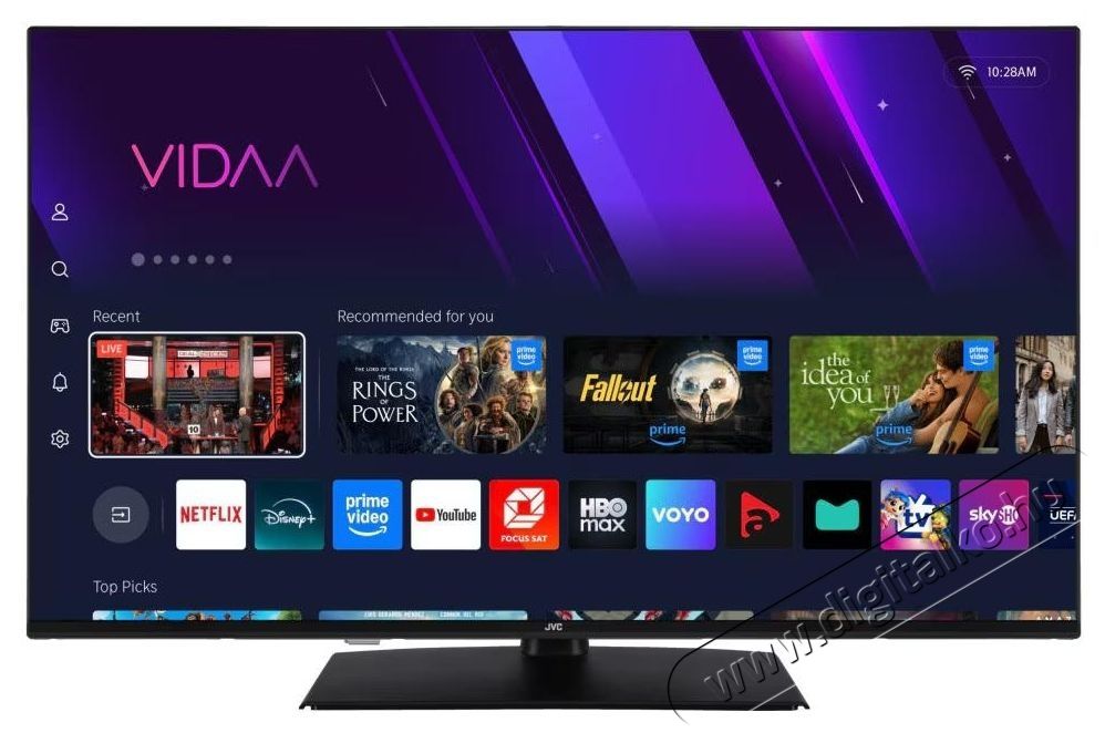 JVC 43VDQ3500 QLED telev&iacute;zi&oacute;, 108 cm, Smart, 4K Ultra HD, F energiaoszt&aacute;ly Telev&iacute;zi&oacute;k - Plazma telev&iacute;zi&oacute; - 535364