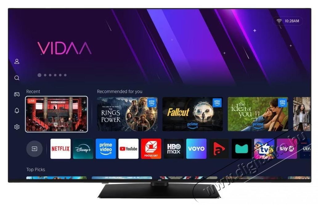 JVC 65VDQ3500 QLED telev&iacute;zi&oacute;, 164 cm, Smart, 4K Ultra HD, E energiaoszt&aacute;ly Telev&iacute;zi&oacute;k - Plazma telev&iacute;zi&oacute; - 535368