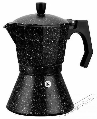 Kamille Moka eszpressz&oacute;, 300 ml, fekete m&aacute;rv&aacute;ny Konyhai term&eacute;kek - K&aacute;v&eacute;főző / k&aacute;v&eacute;&ouml;rlő / kieg&eacute;sz&iacute;tő - Kotyog&oacute; k&aacute;v&eacute;főző - 525085
