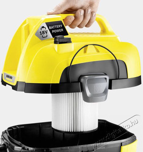 Karcher WD 1 Compact Battery 1.198-300.0 t&ouml;bbfunkci&oacute;s porsz&iacute;v&oacute; H&aacute;ztart&aacute;s / Otthon / K&uuml;lt&eacute;r - Porsz&iacute;v&oacute; / takar&iacute;t&oacute;g&eacute;p - Porzs&aacute;kos porsz&iacute;v&oacute; - 362140