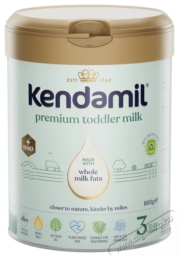 Kendamil Premium 3 HMO+ (800 g) Sz&eacute;ps&eacute;g&aacute;pol&aacute;s / Eg&eacute;szs&eacute;g - Baba mama term&eacute;k - Egy&eacute;b baba mama term&eacute;k - 537885
