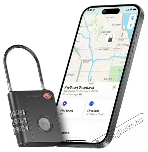 KeySmart  SmartLock az Apple FindMy funkci&oacute;val Mobil / Kommunik&aacute;ci&oacute; / Smart - Okos eszk&ouml;z - Egy&eacute;b okos eszk&ouml;z - 519530